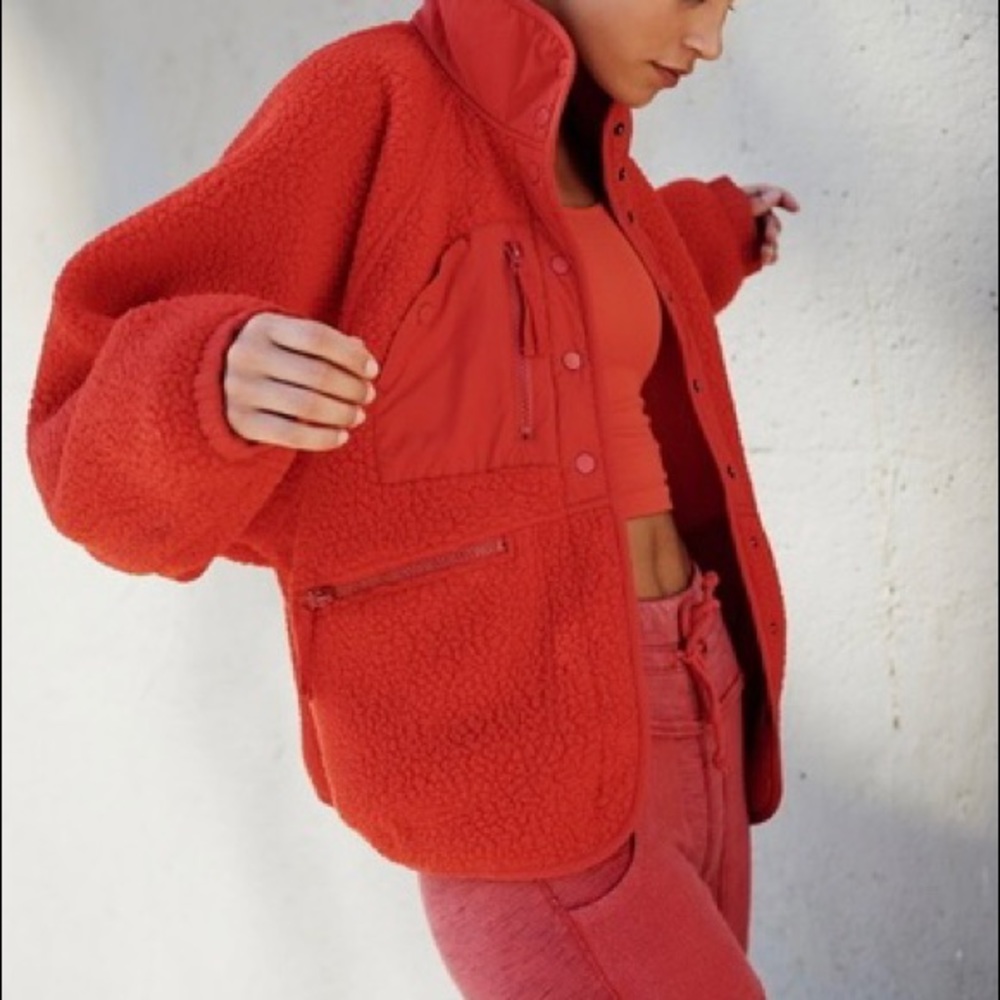 Free People Hit The Slopes Fleece Jacket